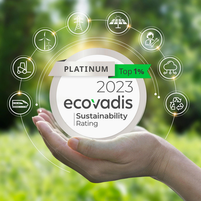 [Translate to Chinese:] 中欧体育 receives sustainability award from EcoVadis